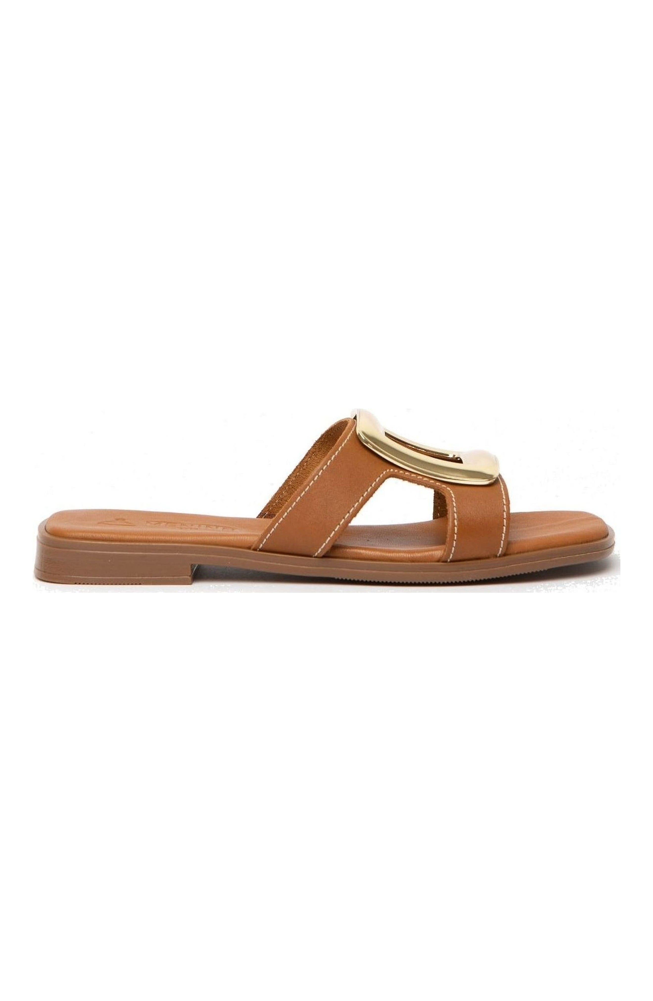 Brisa Flat Sandal, Alternate, color, Tan
