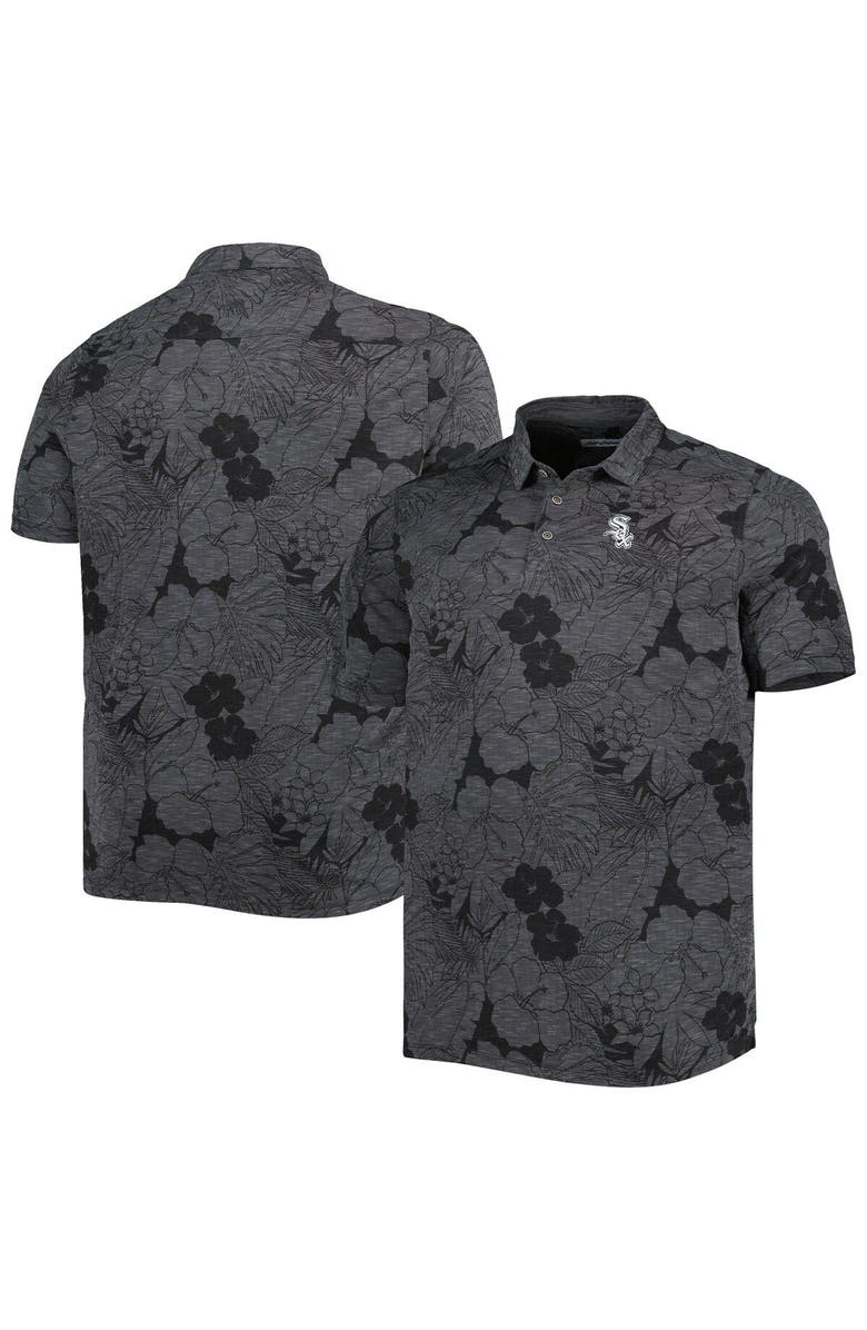 Tommy Bahama Men's Tommy Bahama Black Chicago White Sox Big & Tall Miramar Blooms Polo, Main, color, Black
