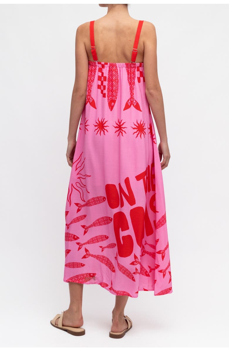 PAPER HEART On The Coast Maxi Dress, Alternate, color, Pink
