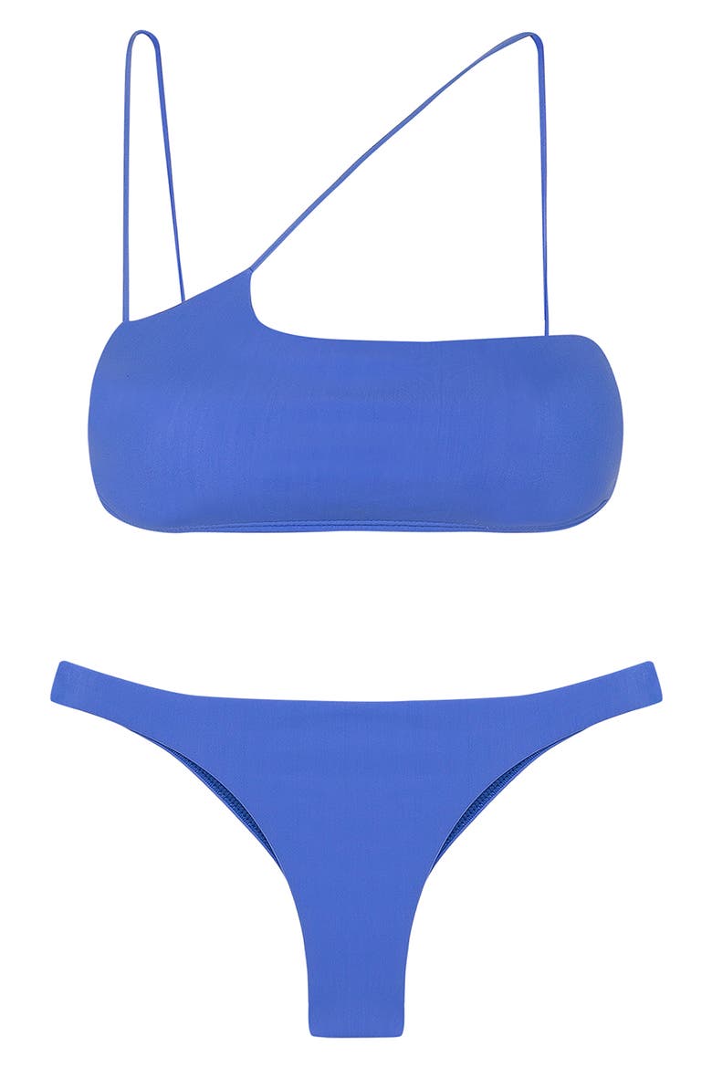 Solid Nara Strappy Bikini Top, Alternate, color, BLUE