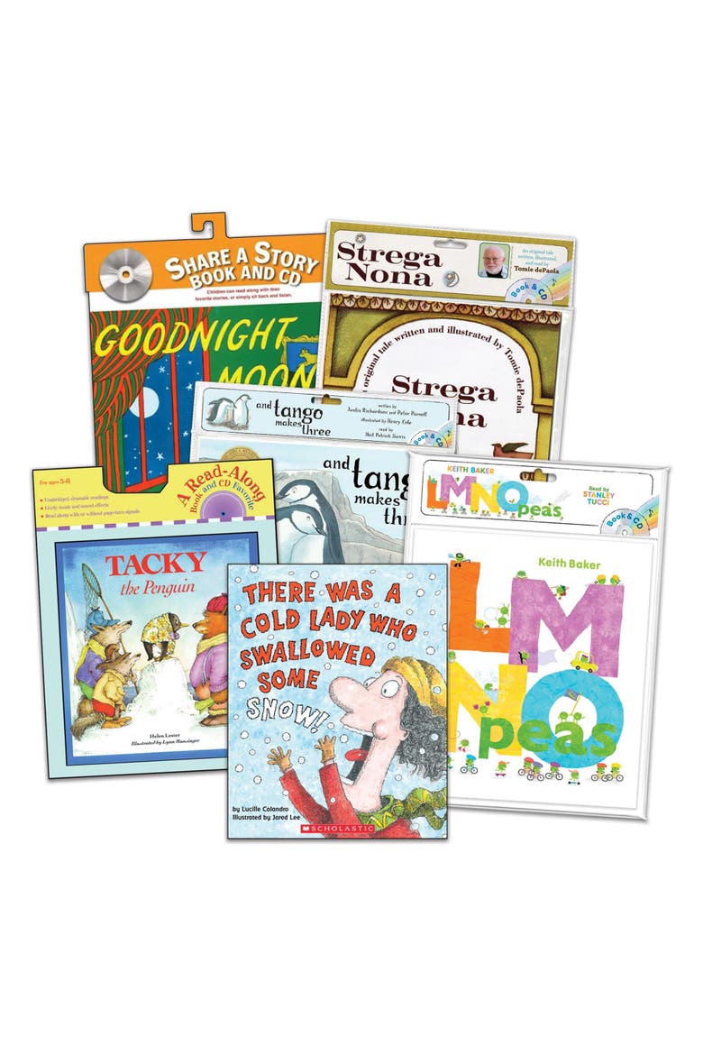 Classic Read-Aloud Books and CDs -  Set of 6, Main, color, Multicolor