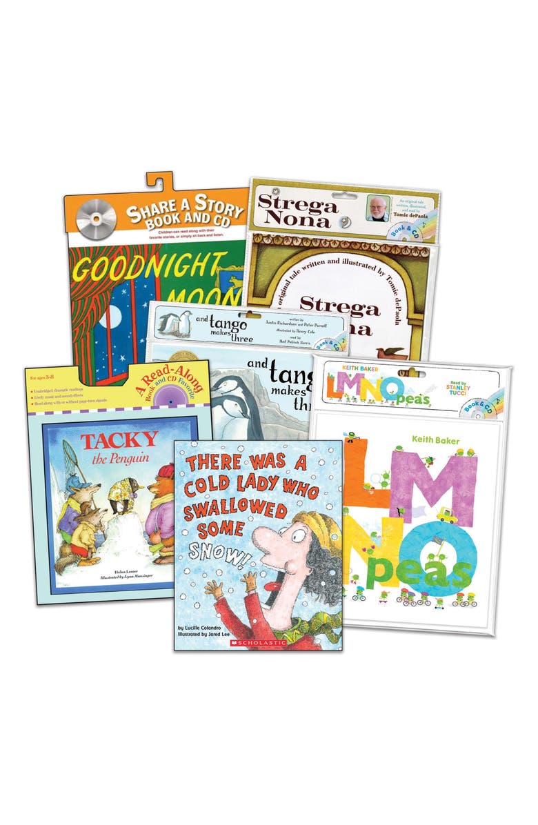 Kaplan Early Learning Company Classic Read-Aloud Books and CDs -  Set of 6, Main, color, Multicolor