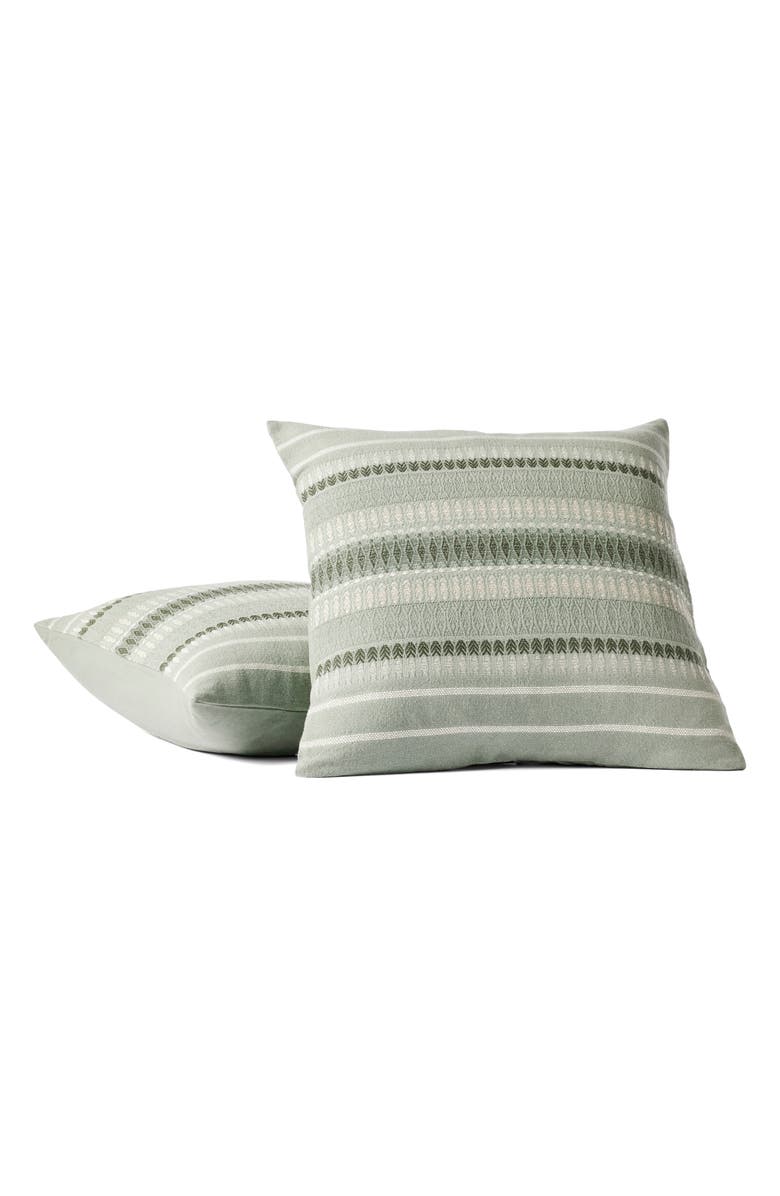 Coyuchi Coast Organic Cotton Pillow Cover, Main, color, Sage