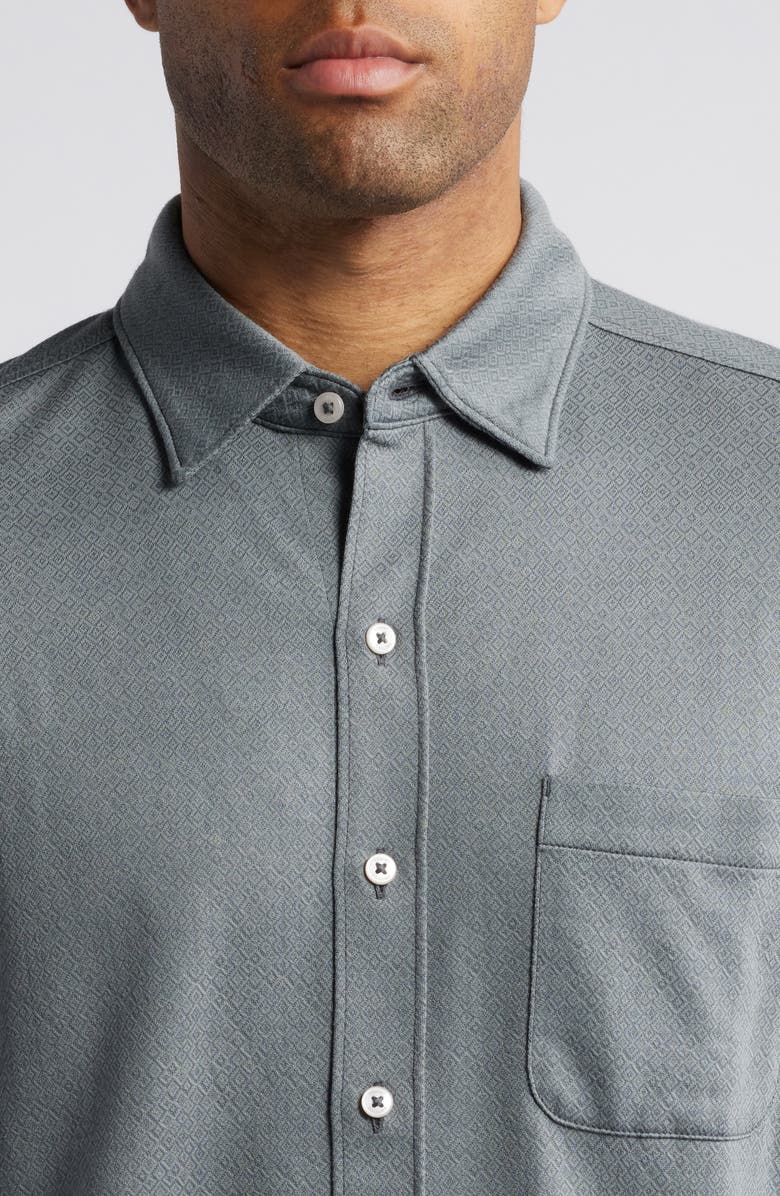 Tommy Bahama San Lucio Diamond Isles Stretch Button-Up Shirt, Alternate, color, Turbulence