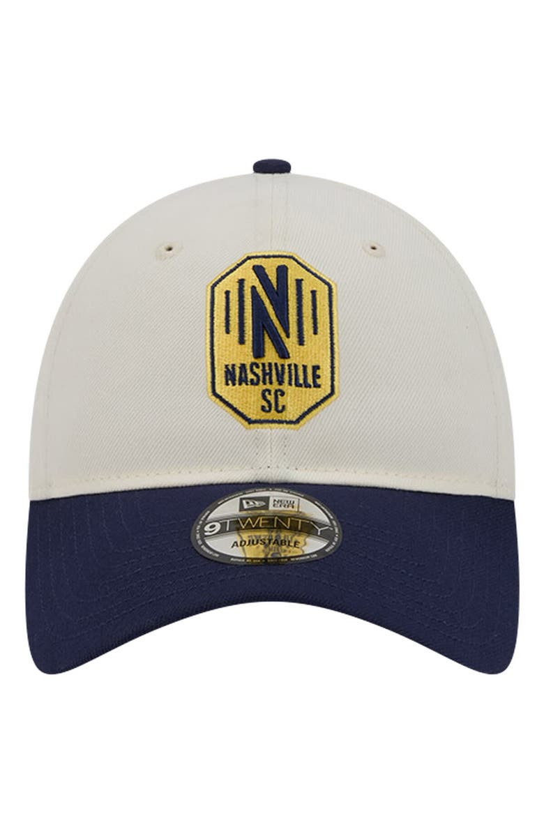 New Era Men's New Era White Nashville SC 2024 Kick Off Collection 9TWENTY Adjustable Hat, Alternate, color, 