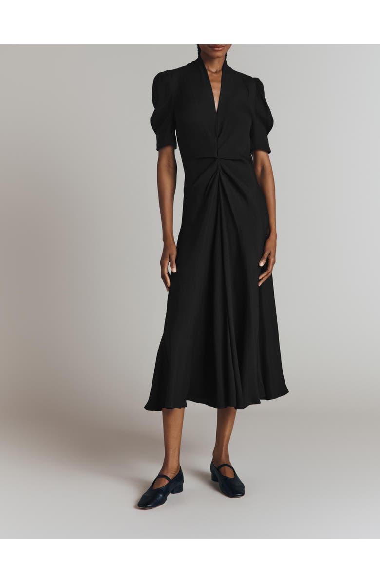 Ghost London Capri Crepe Short Sleeve Midi Dress, Alternate, color,