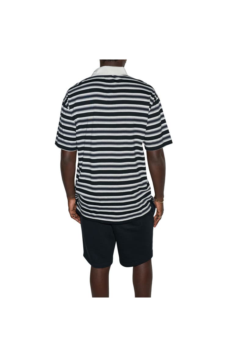 Ombre Stripe Polo, Alternate, color, CONVERSE BLACK MULTI
