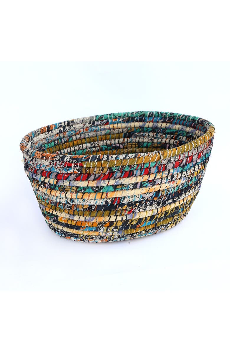 Ten Thousand Villages Bright Day Laundry Basket, Main, color, Multi