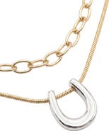 AREA STARS Amyra Two Tone Charm Chain