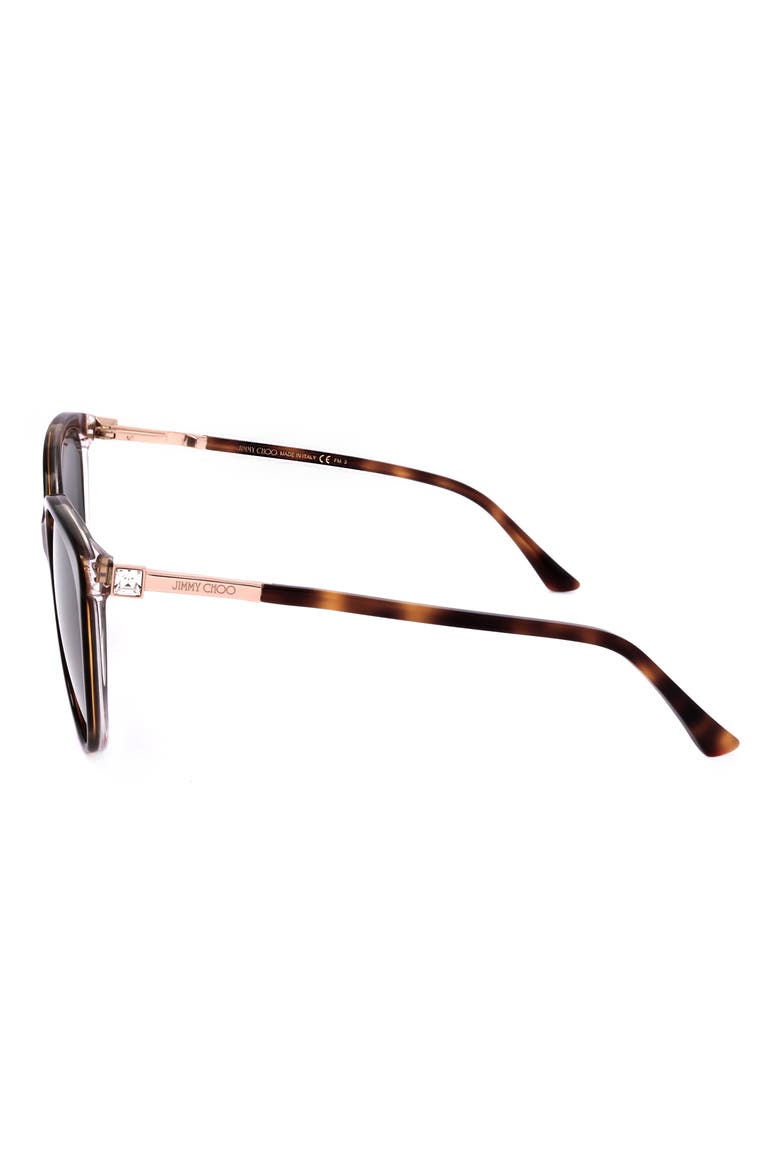 58mm Cat Eye Sunglasses, Alternate, color, HAVANA PINK