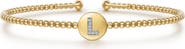 Gabriel & Co. Bujukan Initial Diamond Cuff Bracelet