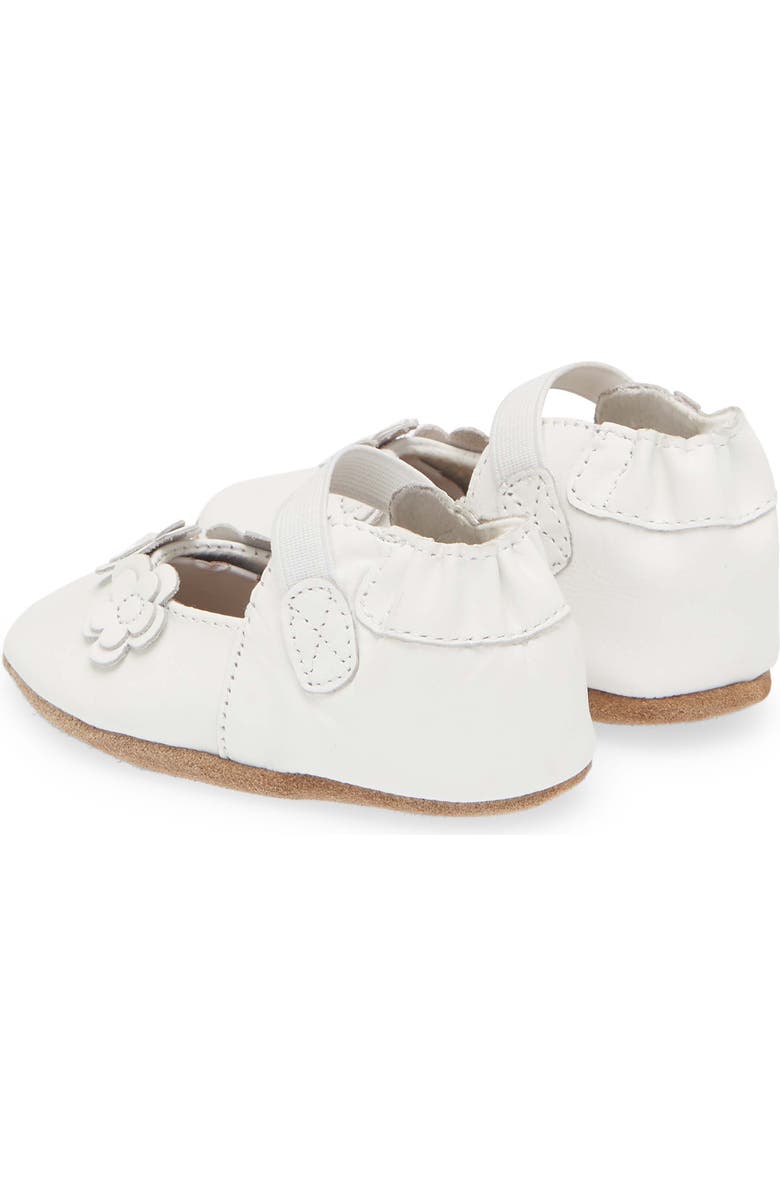 Robeez<sup>®</sup> Brianna Crib Shoe, Alternate, color, White