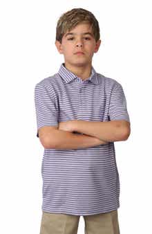 TailorByrd Kids' Yarn Dyed Piqué Knit Polo