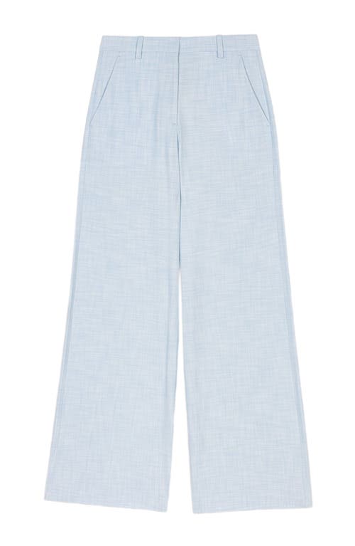 Maje Pipa Wide-leg Suit Trousers In Blue