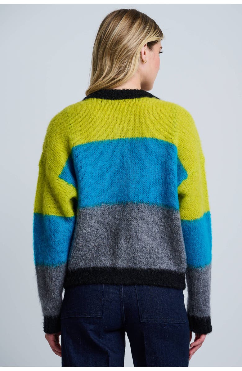 Lisa Todd Tutti Colore Cardigan, Alternate, color, Multi Blue