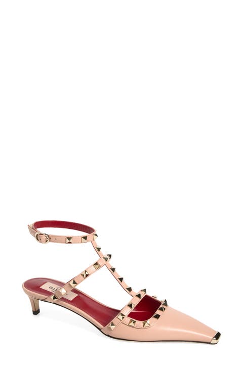 Rockstud Kitten Heel Pump