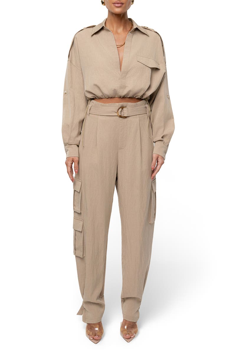 JLUXLABEL Boundless Cargo Pants, Alternate, color, Beige