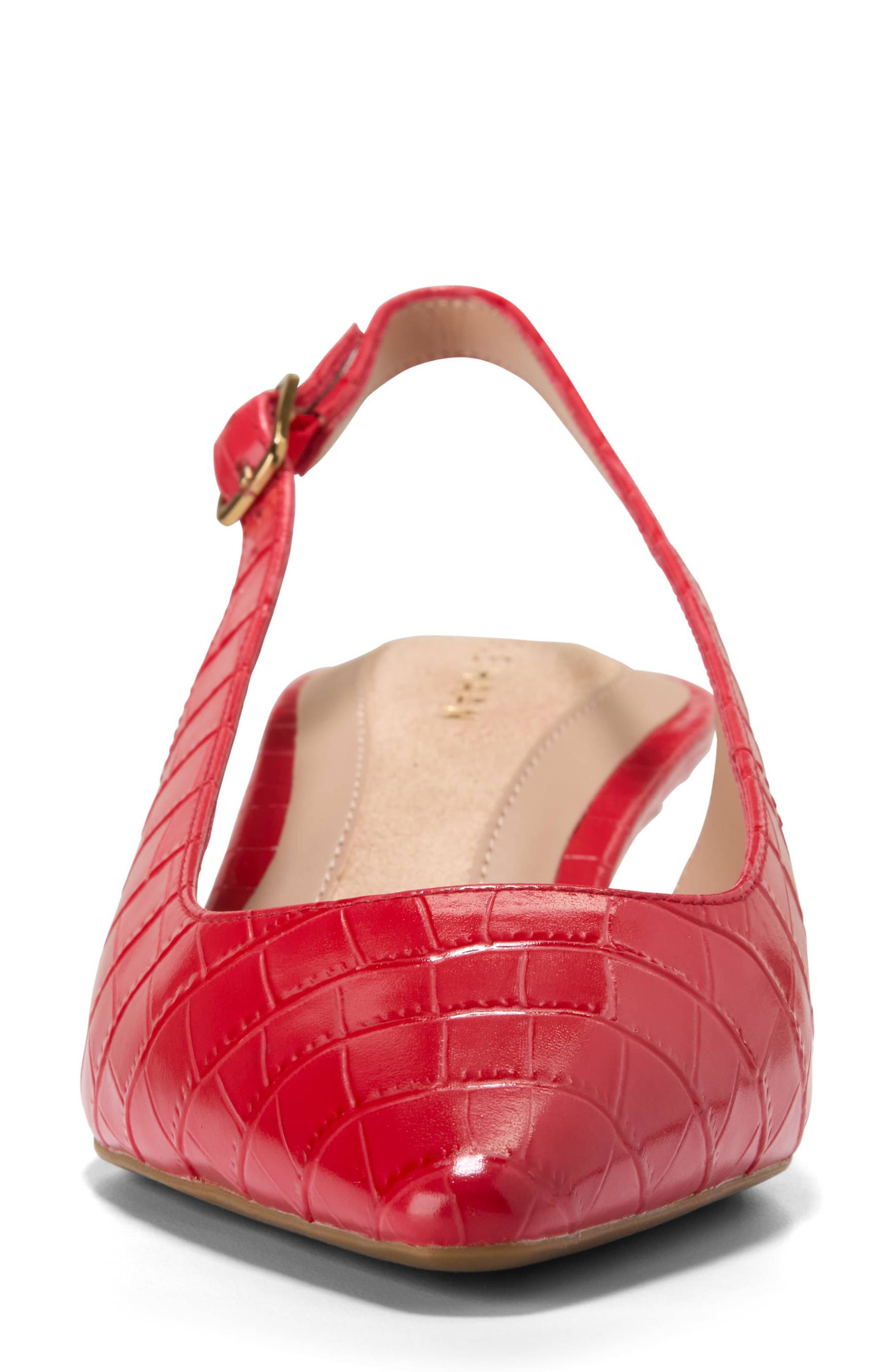 The Go-To Jocelyn Slingback Pump, Alternate, color, SALSA CROC PRINT LEATHER
