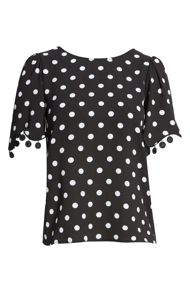 CeCe Dappled Dot Blouse, Alternate, color, 