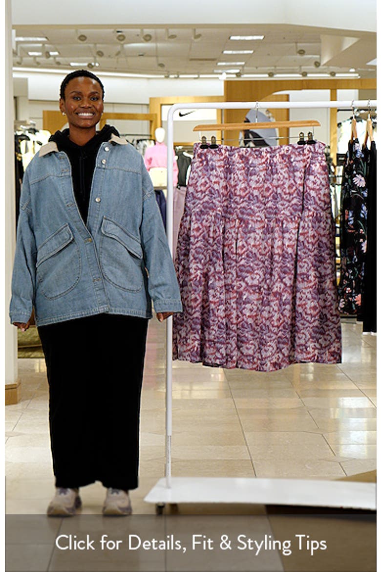 Smocked Waist Maxi Skirt video