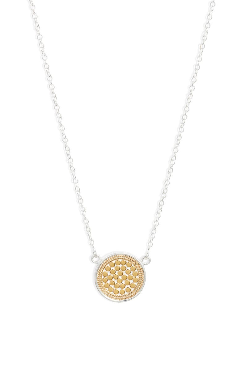 Anna Beck Classic Reversible Disc Pendant Necklace, Main, color,