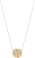 Anna Beck Classic Reversible Disc Pendant Necklace