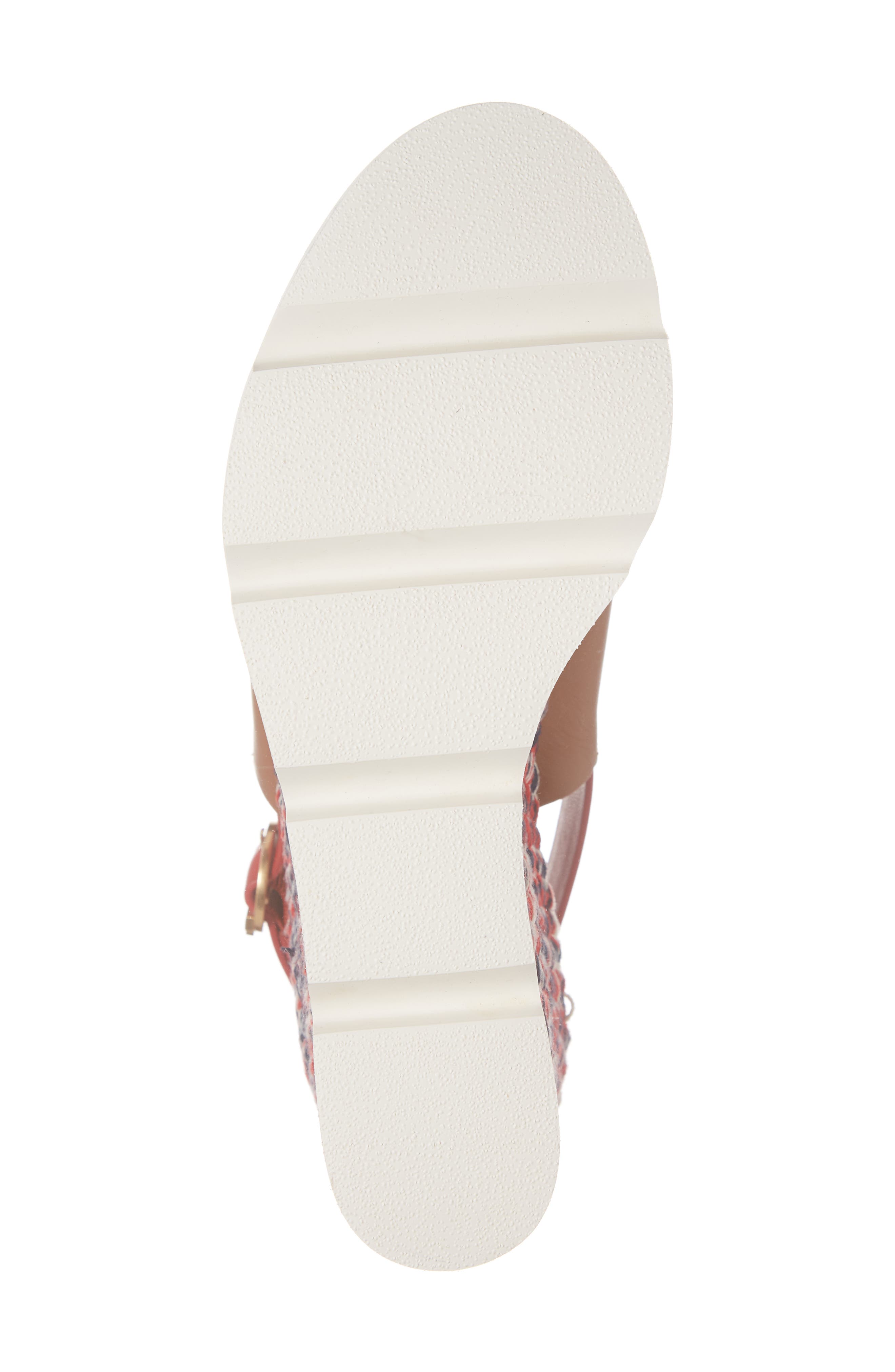 Tory Burch Miranda Espadrille Platform Wedge Sandal, Alternate, color, 