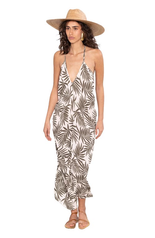 Gottex Beach Life Resort Swim Cover Up Dress In Multi/grn