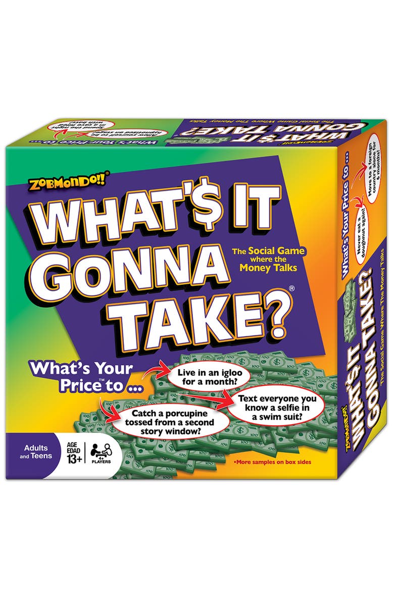 Zobmondo!! What's It Gonna Take Board Game, Main, color, Multicolored