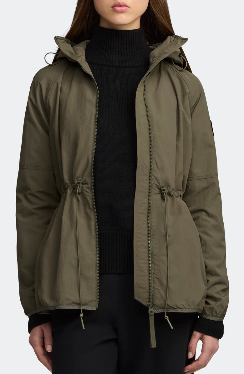 Canada Goose Lundell Water Repellent Hooded Jacket, Main, color, Smokey Sage