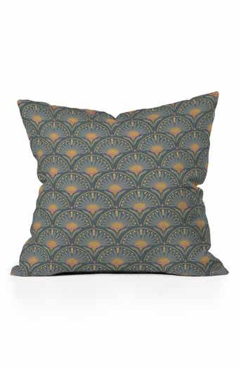 Deny Designs Floral Fan Square Throw Pillow