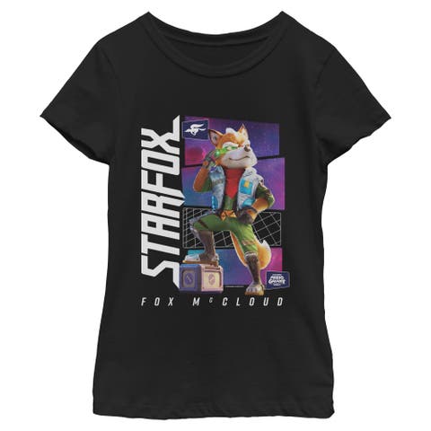 Girls' Fox Mccloud Star Pose Short Sleeve T-shirt