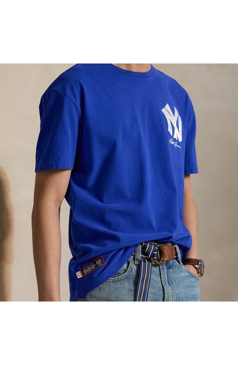 Polo Ralph Lauren Royal Yankees  Jersey T-Shirt, Alternate, color, 