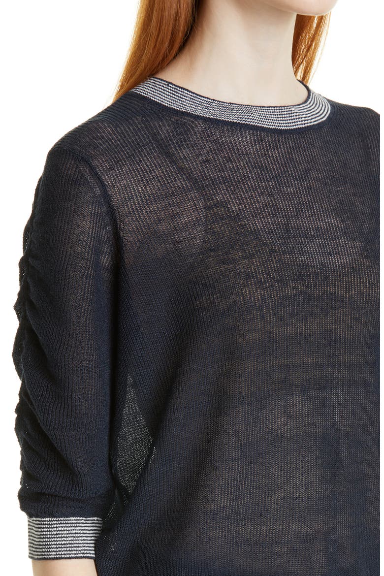 Celia Crewneck Sweater, Alternate, color, NAVY