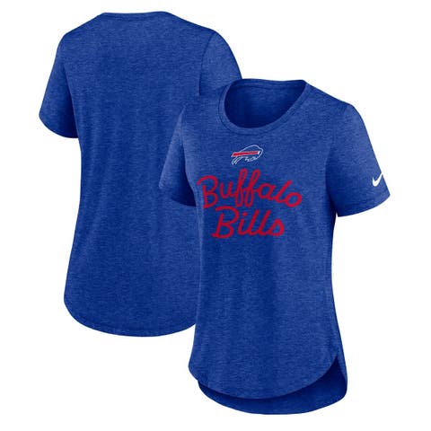 Women's Nike Royal Buffalo Bills Script Tri-Blend T-Shirt