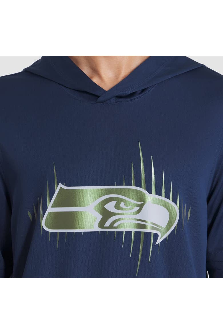 Men's Nike College Navy Seattle Seahawks 2025 Rivalries Collection Sideline Dri-FIT Long Sleeve Hoodie T-Shirt, Alternate, color, College Navy