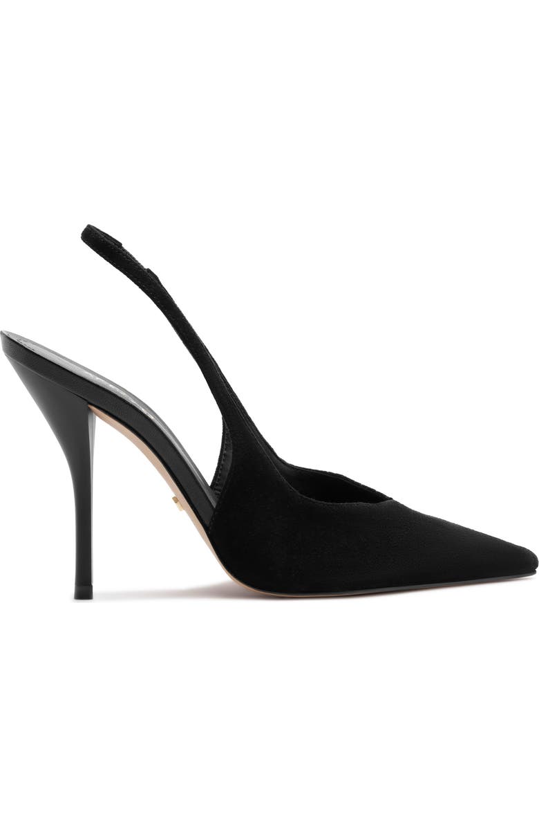 Arezzo Catherine Slingback Pointed Toe Pump, Alternate, color, Black