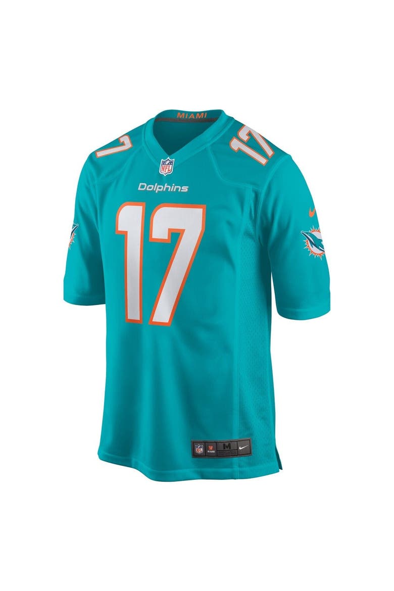 Youth Nike Jaylen Waddle Aqua Miami Dolphins Game Jersey, Alternate, color, Aqua