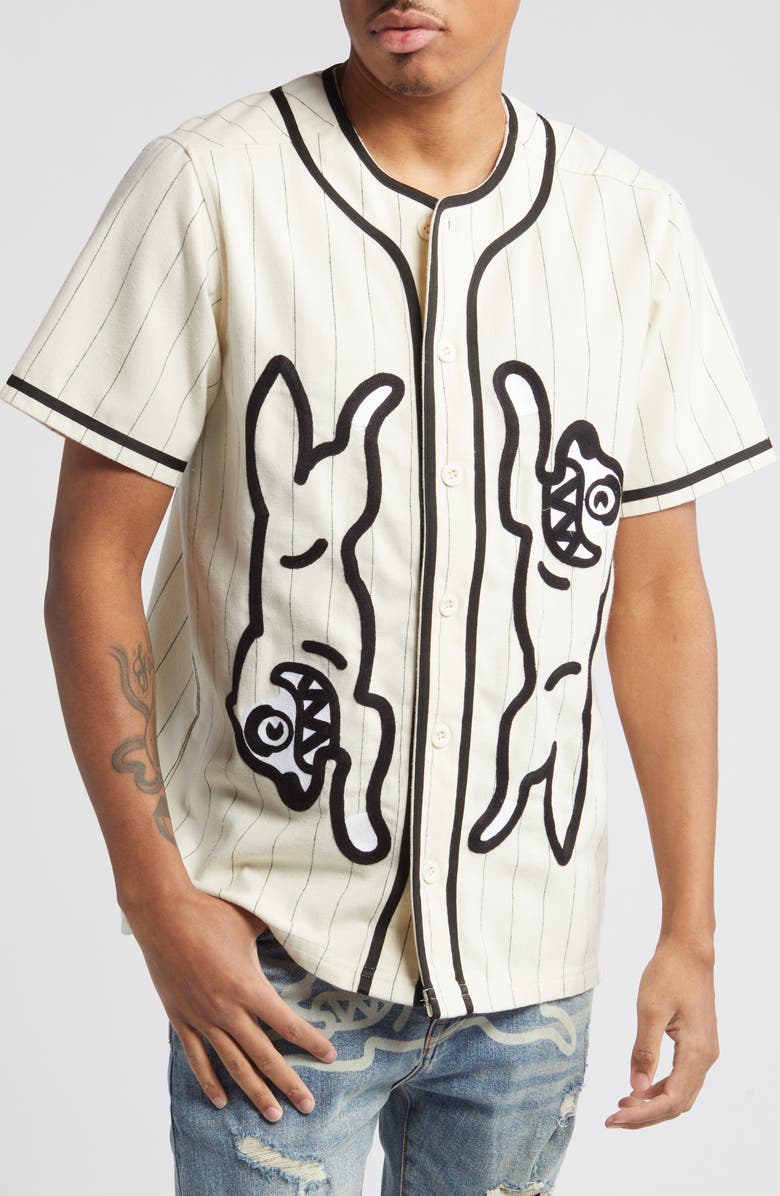 ICECREAM Benny The Jet Rodriguez Baseball Button-Up Shirt, Main, color,