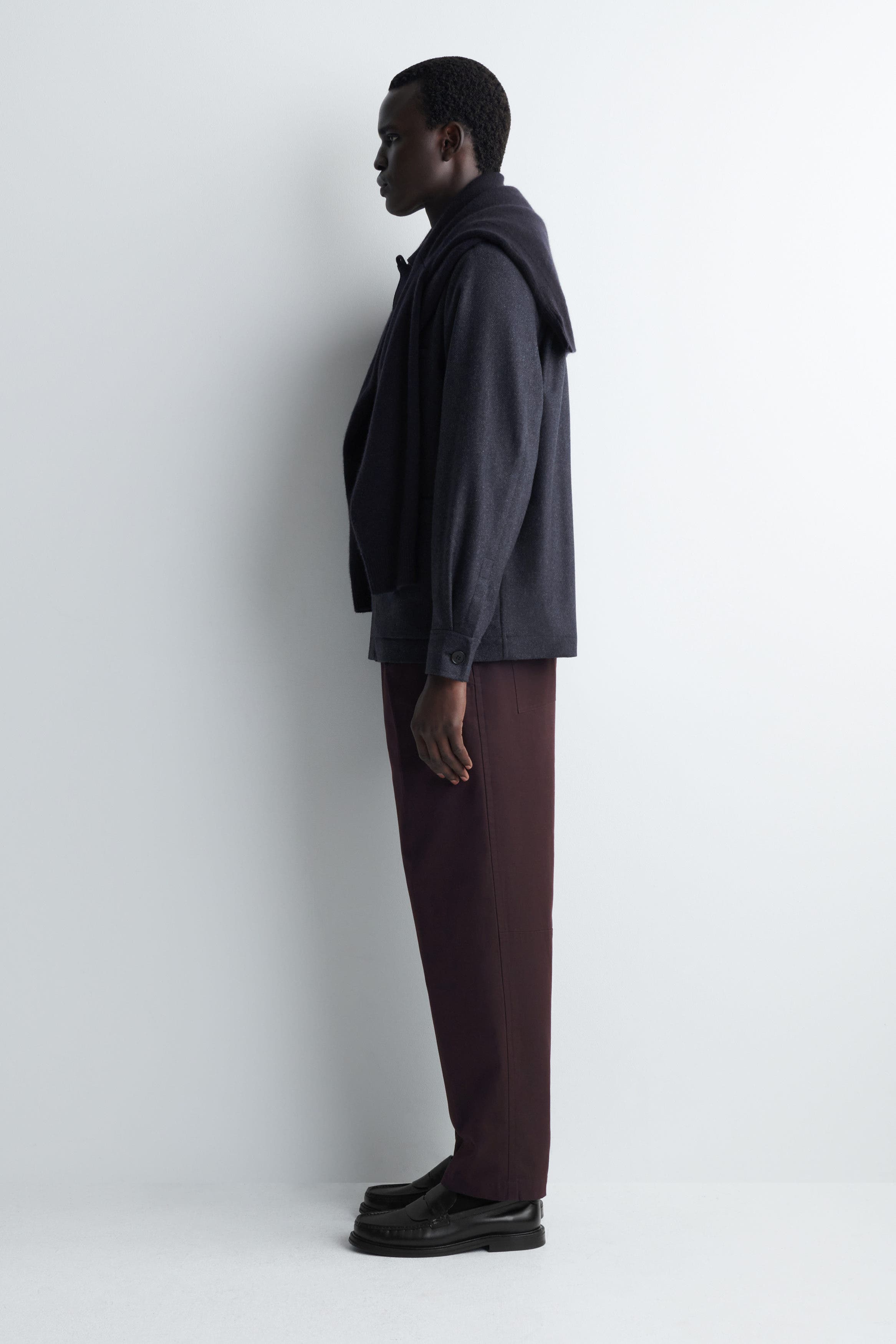 Cropped Cotton Straight-Leg Trousers - image 2