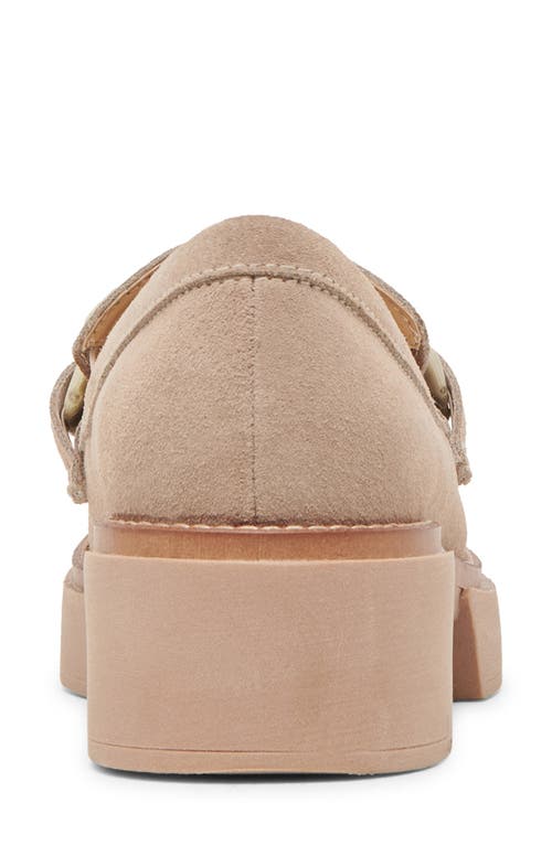 Dolce Vita Shalan Curb Link Loafer In Taupe Suede