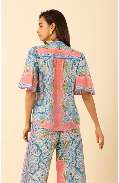 Hale Bob Estrella Voile Cotton Top In Multi