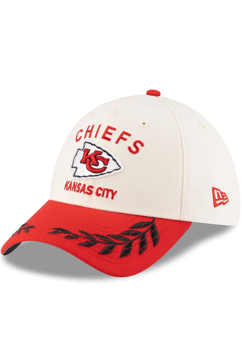 Men's New Era  Cream/Red Kansas City Chiefs 2025 NFL Draft 39THIRTY Flex Hat, Alternate, color, Cream