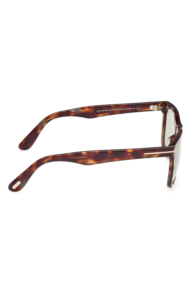 TOM FORD Kevyn 52mm Square Sunglasses, Alternate, color, Vintage / Light Havana