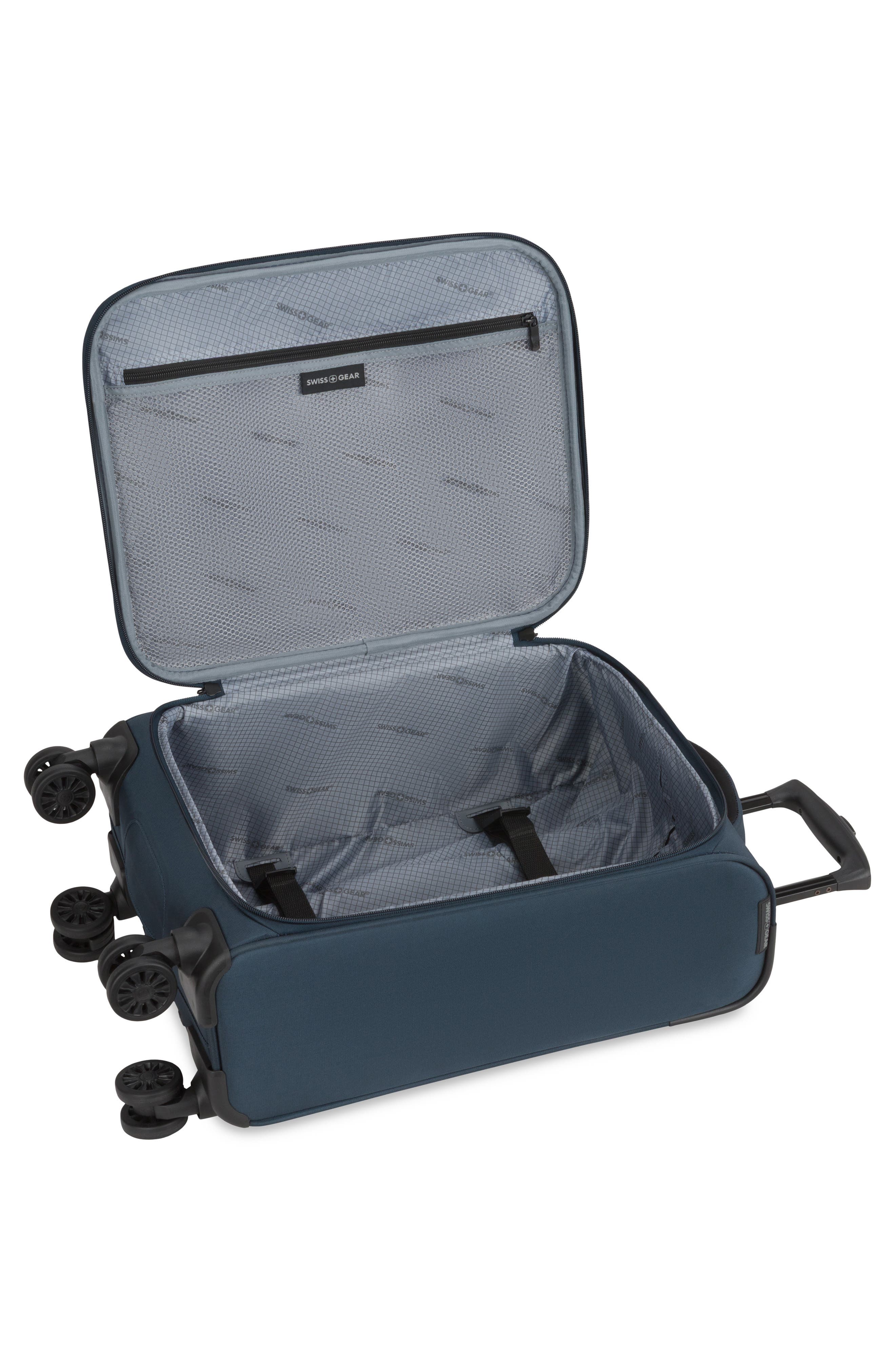 SWISSGEAR 20-Inch Softside Spinner Carry-On Luggage, Alternate, color, Navy
