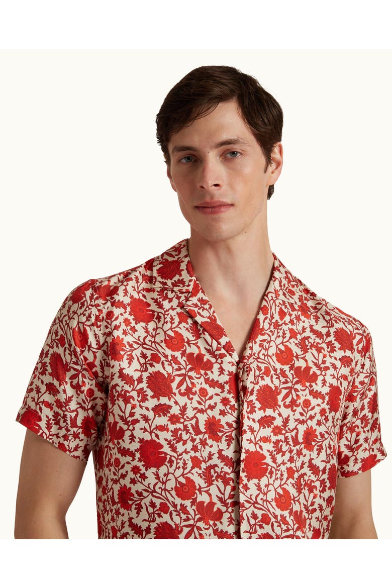 Maitan Relaxed-Fit Shirt, Alternate, color, Summer Red/White Sand