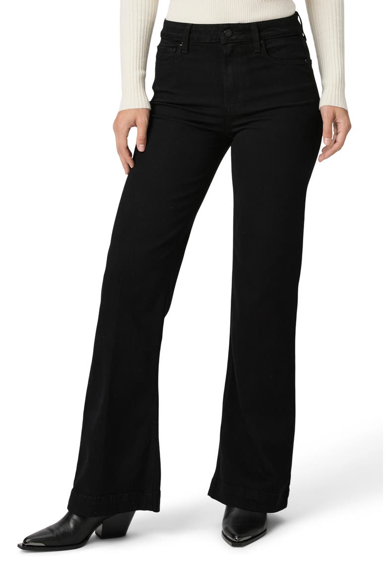 Leenah High Waist Wide Leg Jeans, Main, color, BLACK SHADOW