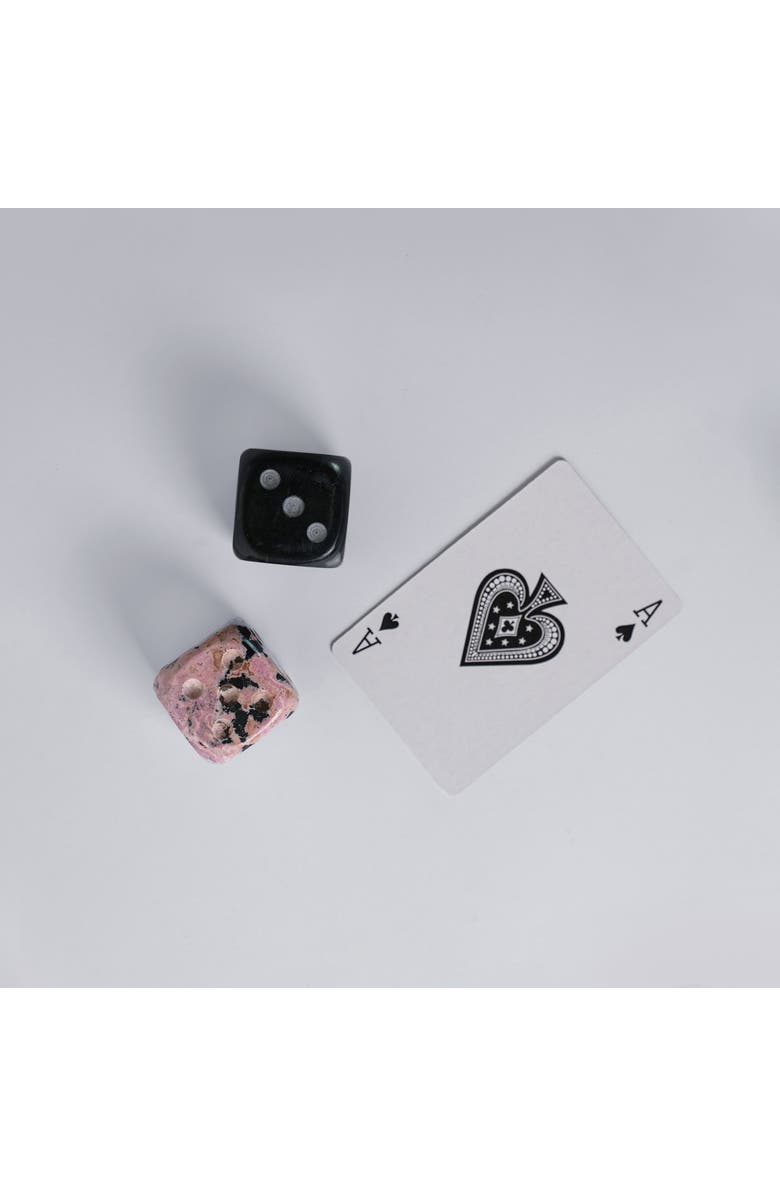 DAR PROYECTOS Giant Gemstone Dice - Set Of 2, Main, color, Pink And Black