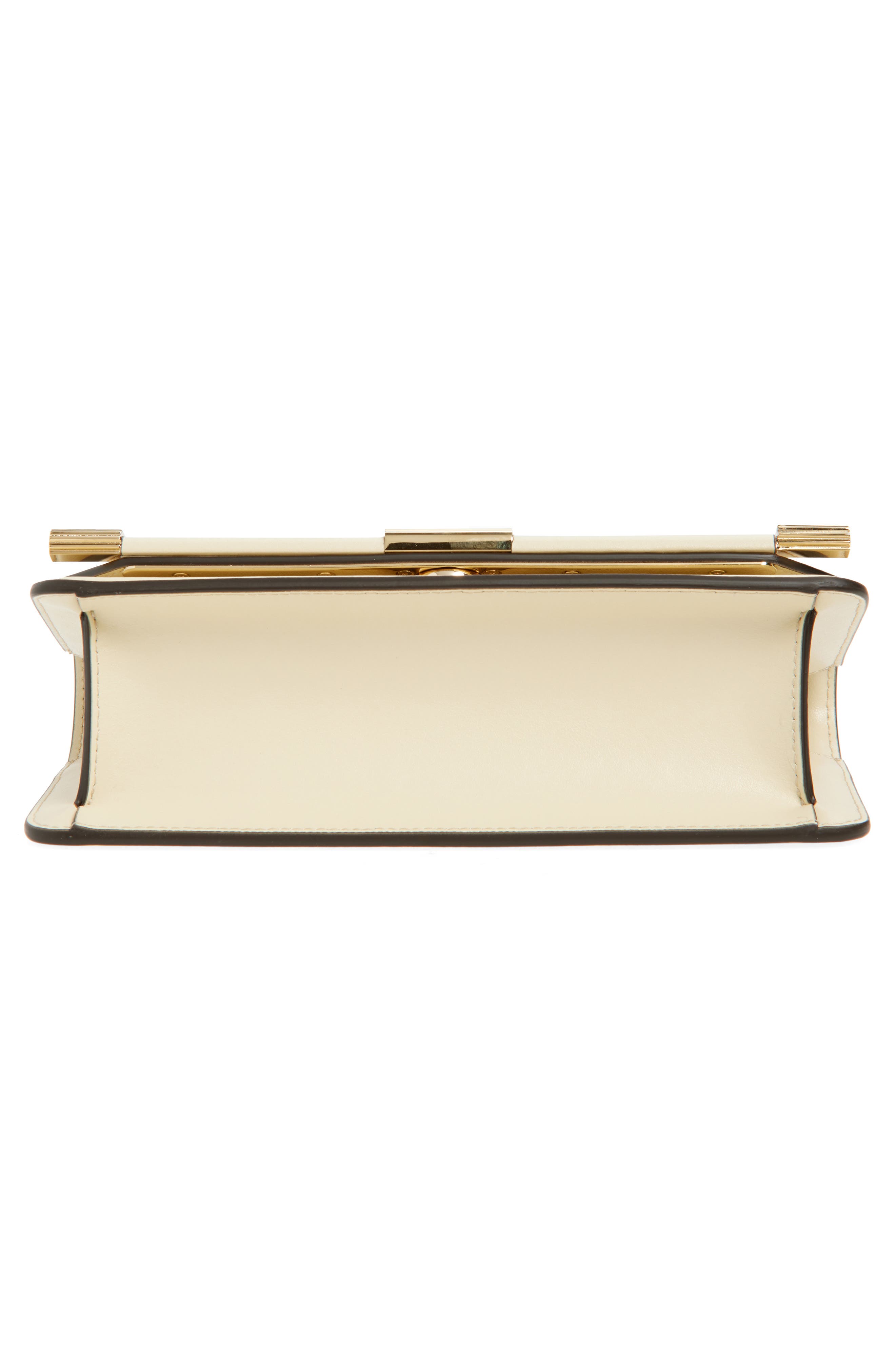 Victoria Beckham 202 Leather Clutch, Alternate, color, Ivory
