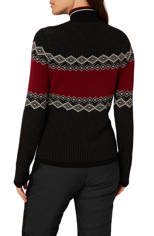 Alp N Rock Aurora Ii Fair Isle Mock Neck Sweater